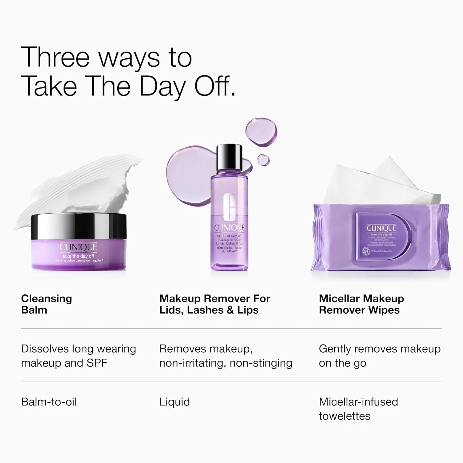 Clinique Take The Day Off Micellar Cleansing Makeup Remover Wipes
