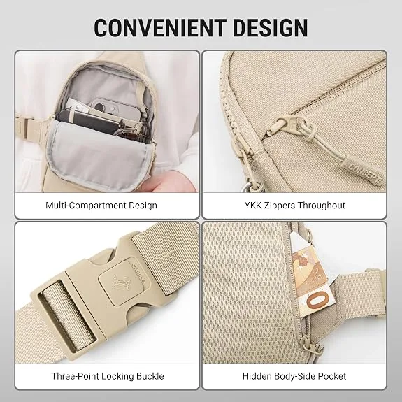 CONCEPT GLOBAL Travel Sling Bag