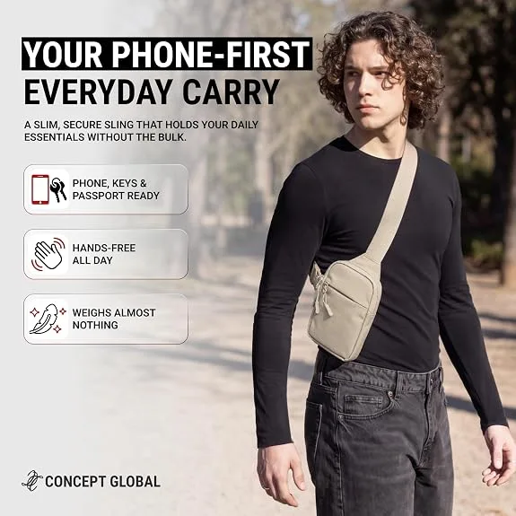 CONCEPT GLOBAL Travel Sling Bag