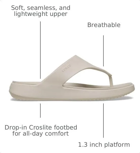 Crocs Women's Getaway Triangle Flip Flops