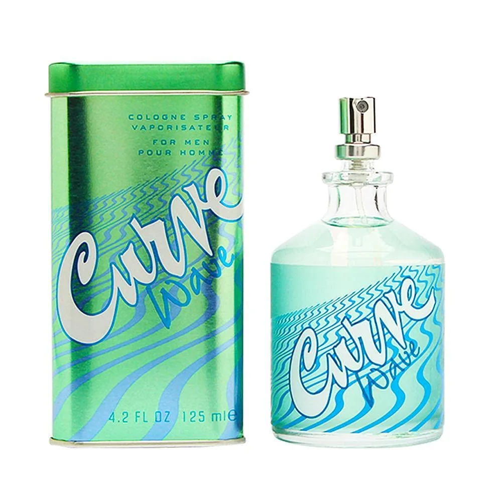 Curve Wave Cologne for Men, Fragrance Spray, 4.2 fl oz