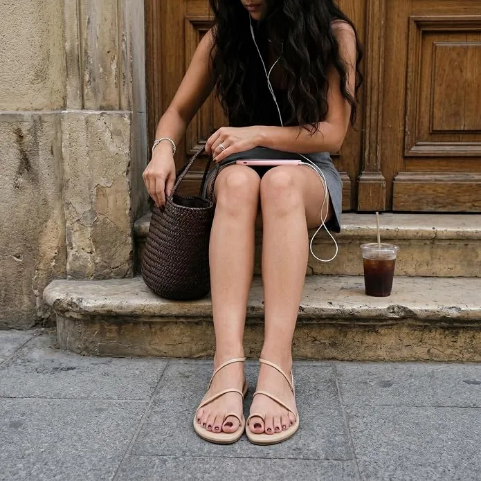 CUSHIONAIRE Chai Strappy Flip Flops for Women