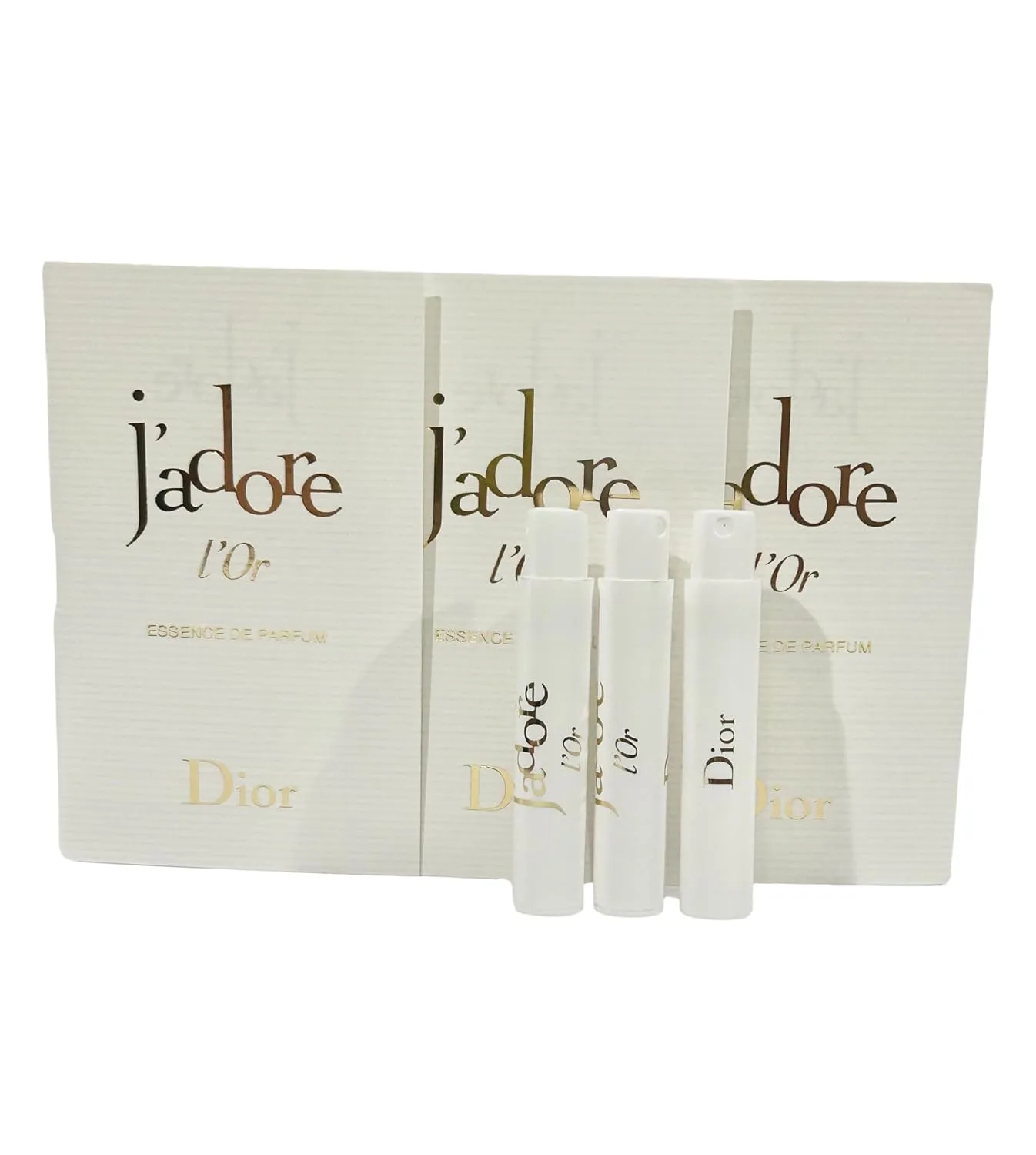 Dior Sample Perfume J'adore L'Or Essence De Parfum Sample Women 1 ml  0.03 fl oz Set of 3