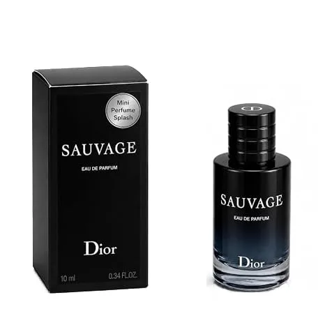 Christian Dior Sauvage Eau De Parfum ten milliliter travel vial and box