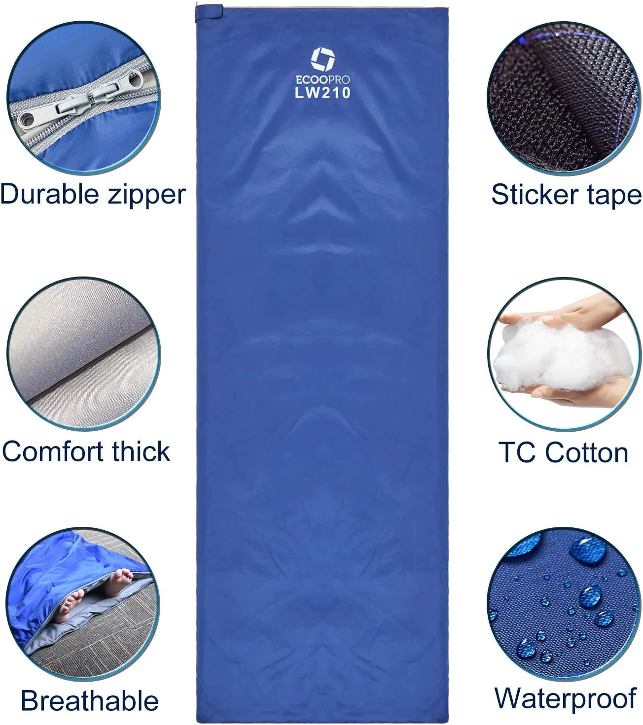ECOOPRO Warm Weather Sleeping Bag