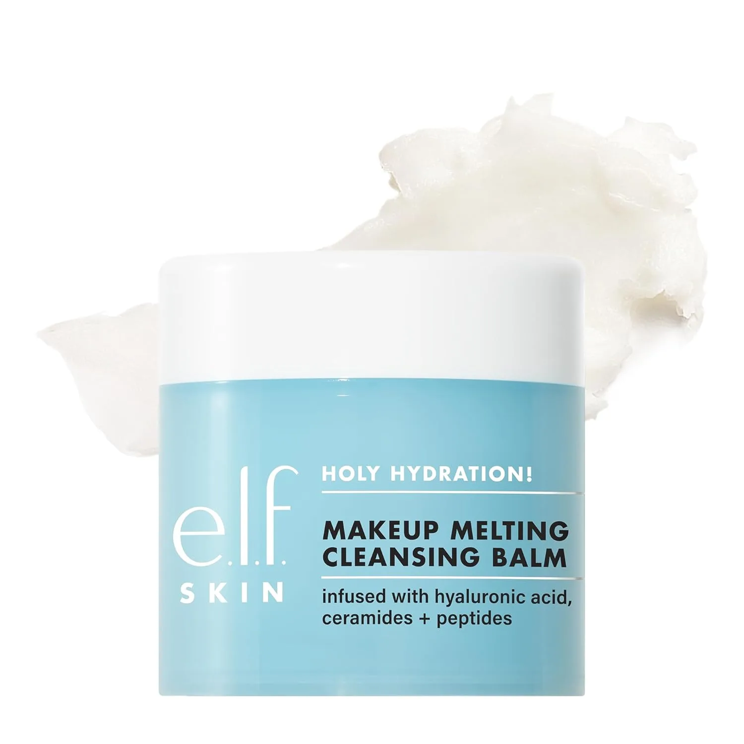 ELF Holy Hydration Makeup Melting Cleansing Balm jar front view