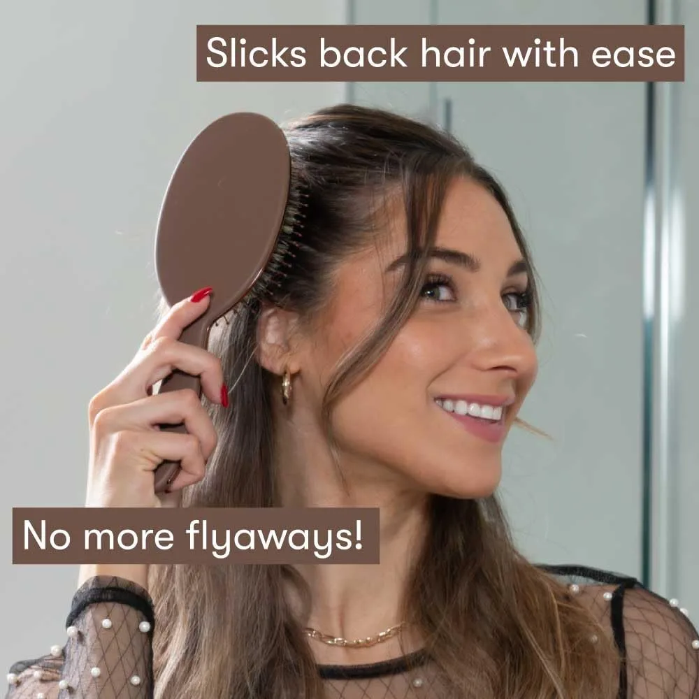 FRAMAR Soft Boar Bristle Hair Brush