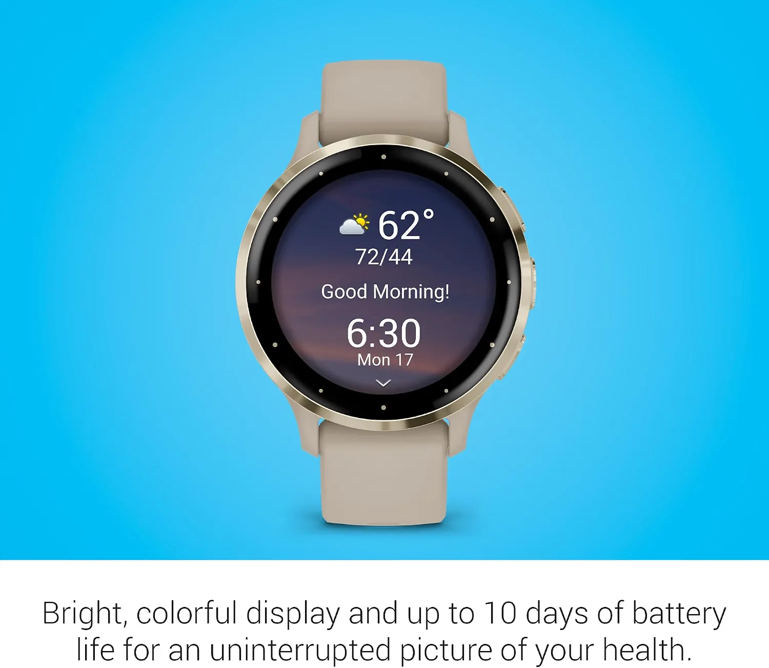Garmin Venu 3S, Premium Fitness Smartwatch, 41mm, French Gray