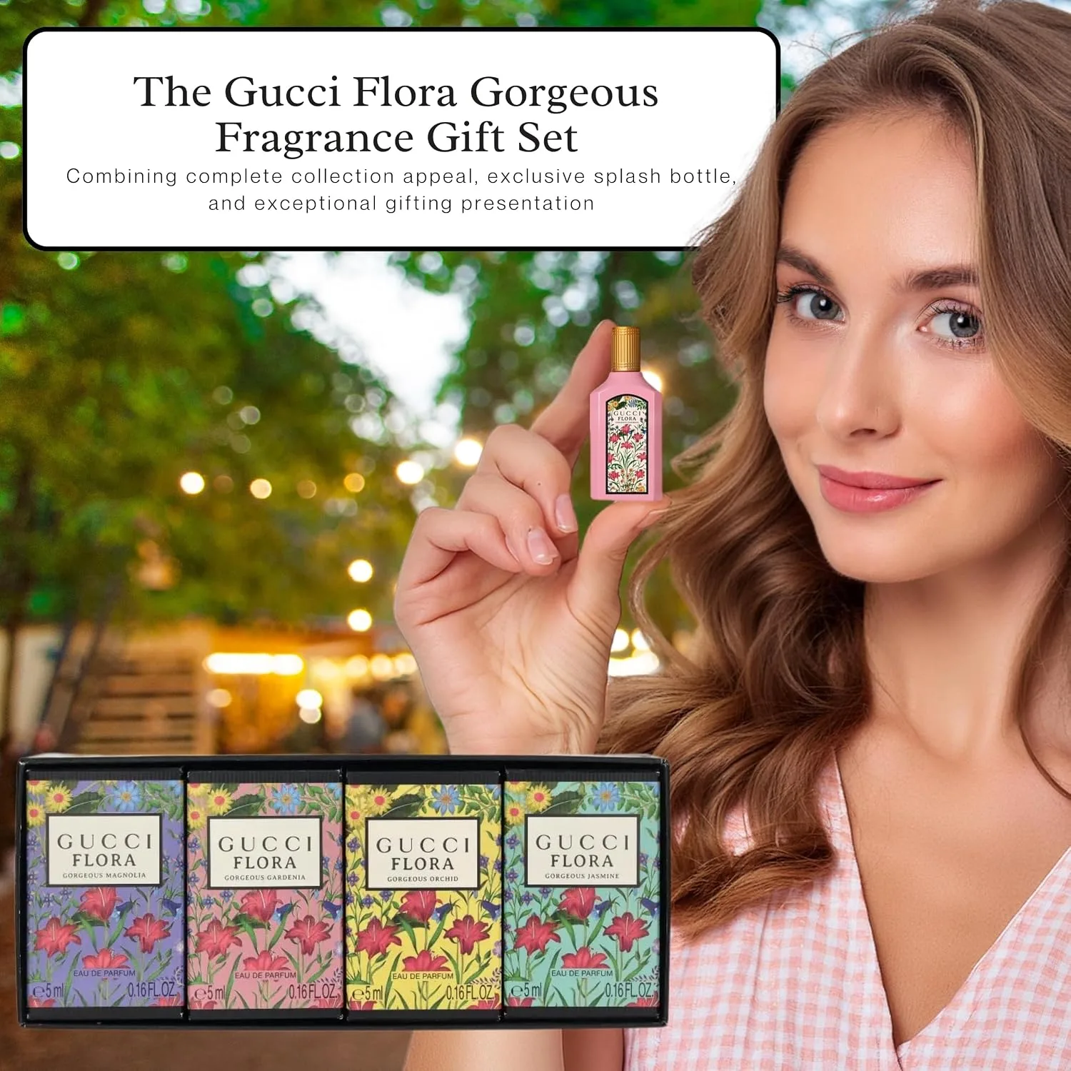 Gucci Flora Perfume Gift Set Travel EDP Splash Collection