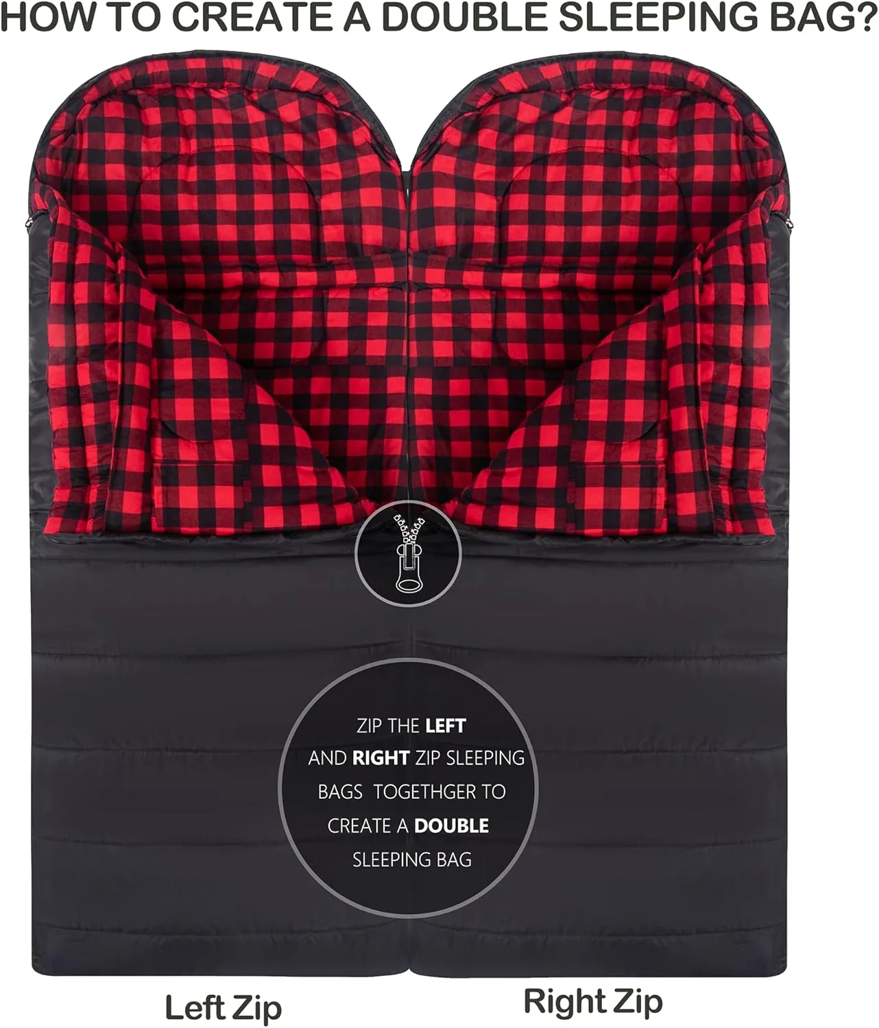 HiZYNICE Sleeping Bags for Adults XXL Cold Weather