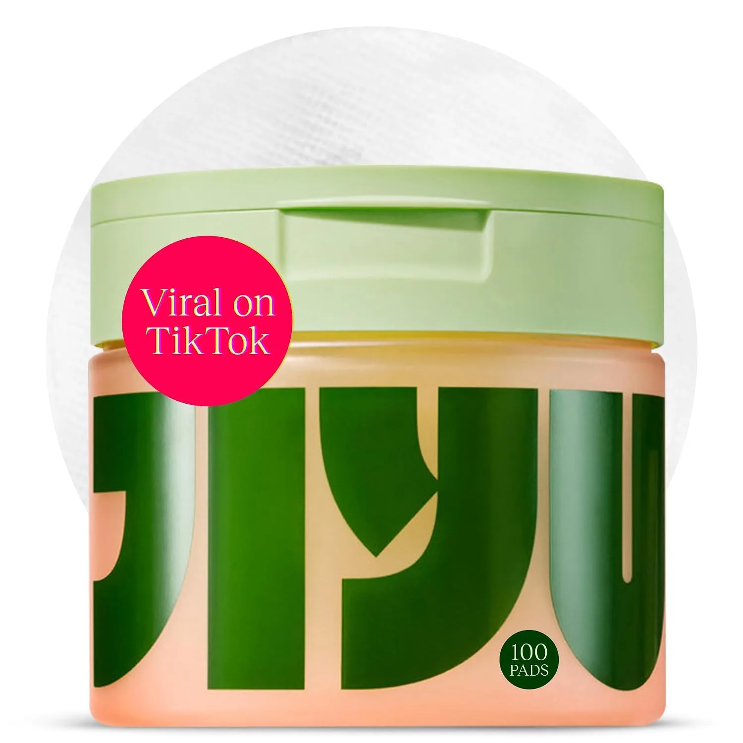 JIYU Toner Pads dark spots and brightening skincare container jar with lid
