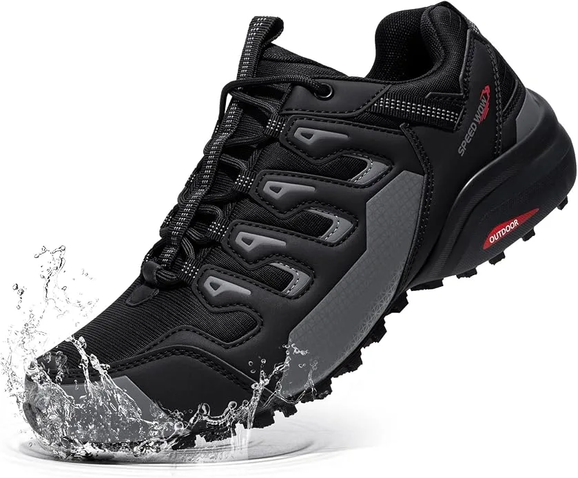 KEFUWU waterproof trail running shoe front studio product shot on white background