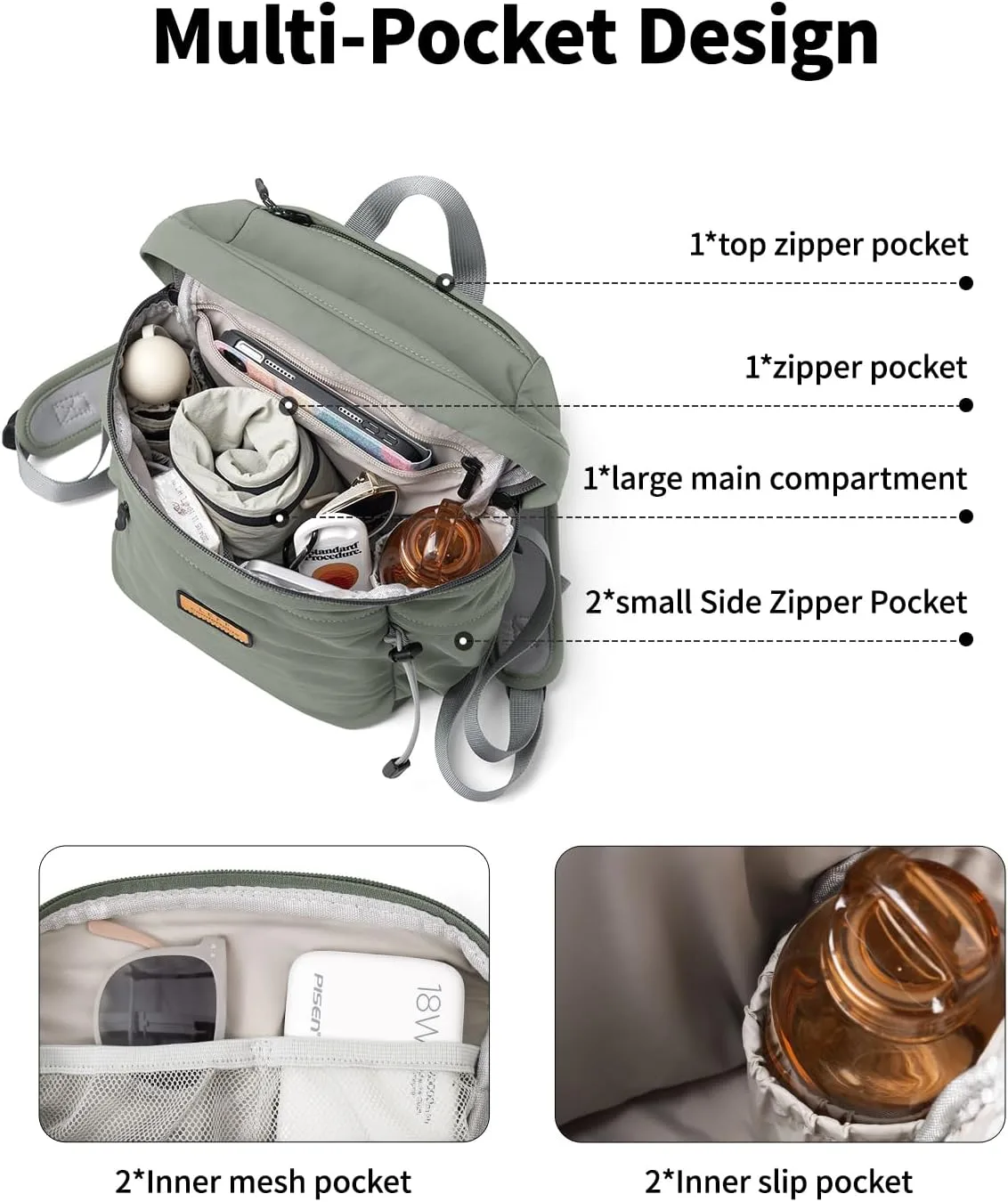 10L Ultralight Foldable Hiking Daypack for Women