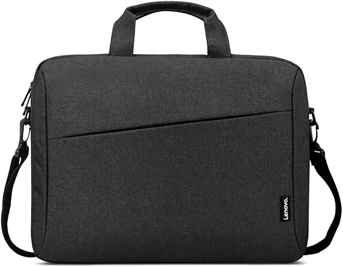 Lenovo T210 casual gray 15.6 inch laptop toploader messenger bag front view