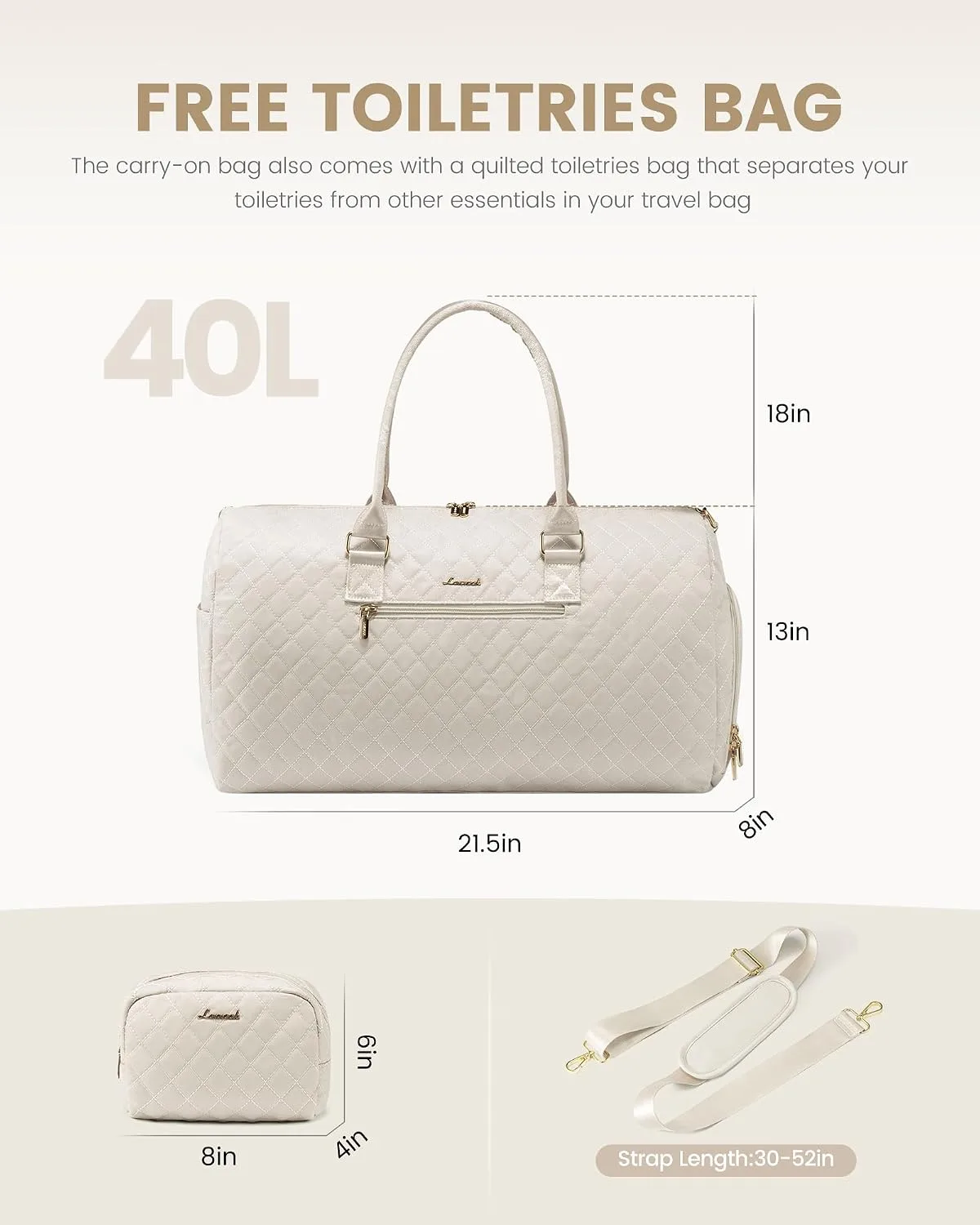 LOVEVOOK Travel Duffle Bag, Weekender Bag for Women
