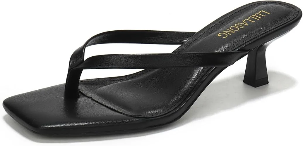 LULLASONG Women's Kitten Heels Sandals