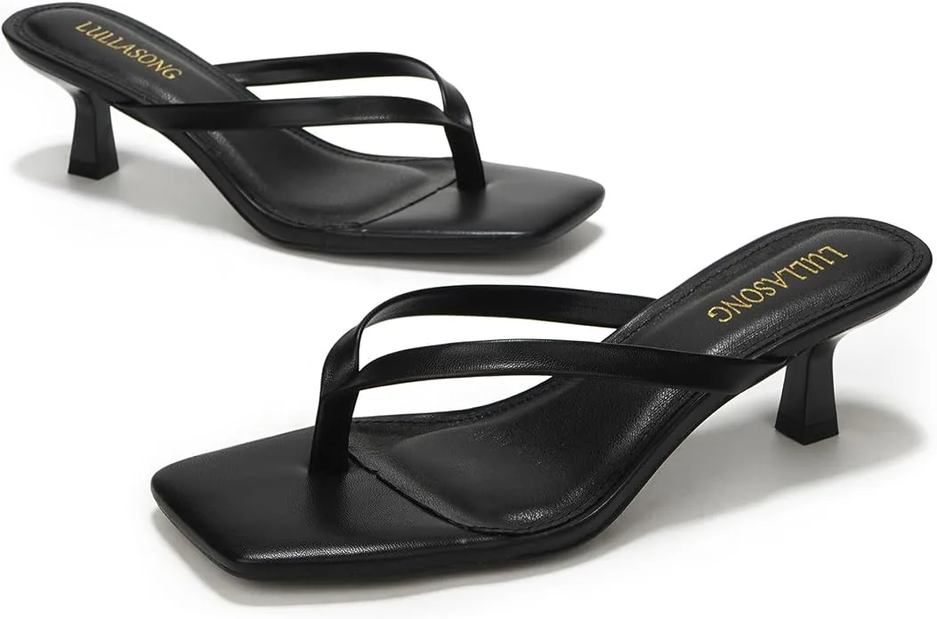 LULLASONG Women's Kitten Heels Sandals
