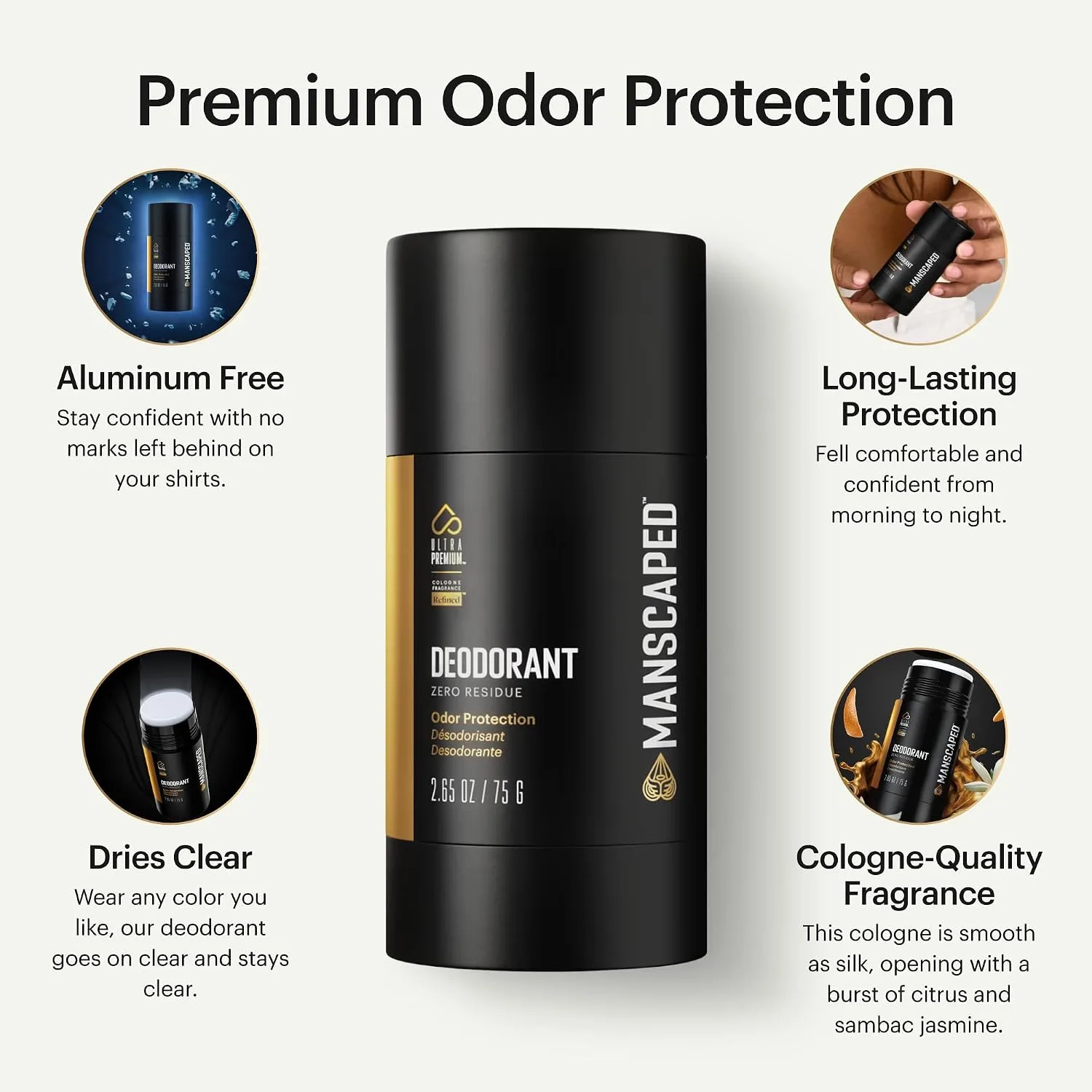 MANSCAPED UltraPremium Deodorant (Refined Fragrance)