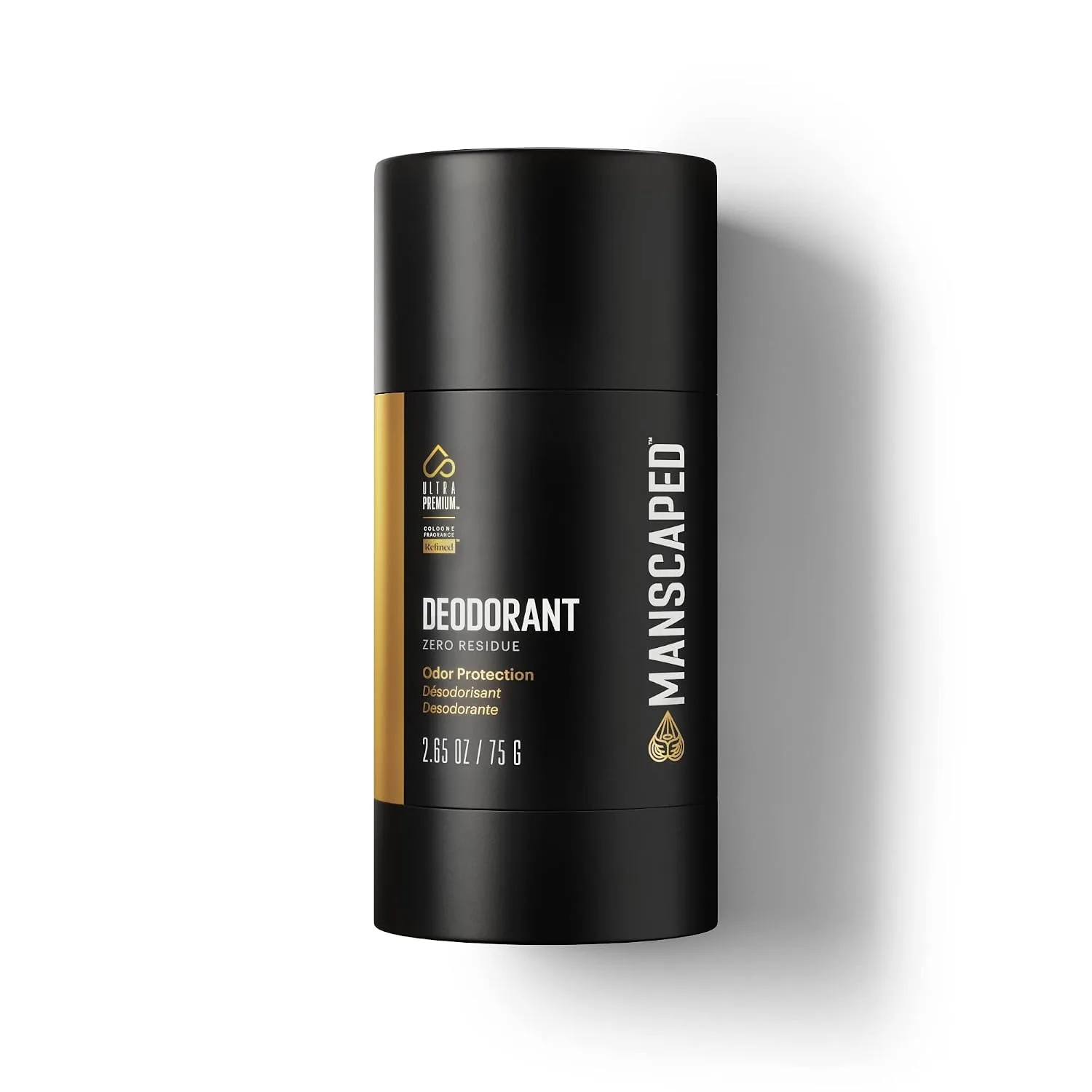 MANSCAPED UltraPremium deodorant stick Refined fragrance packaging front view