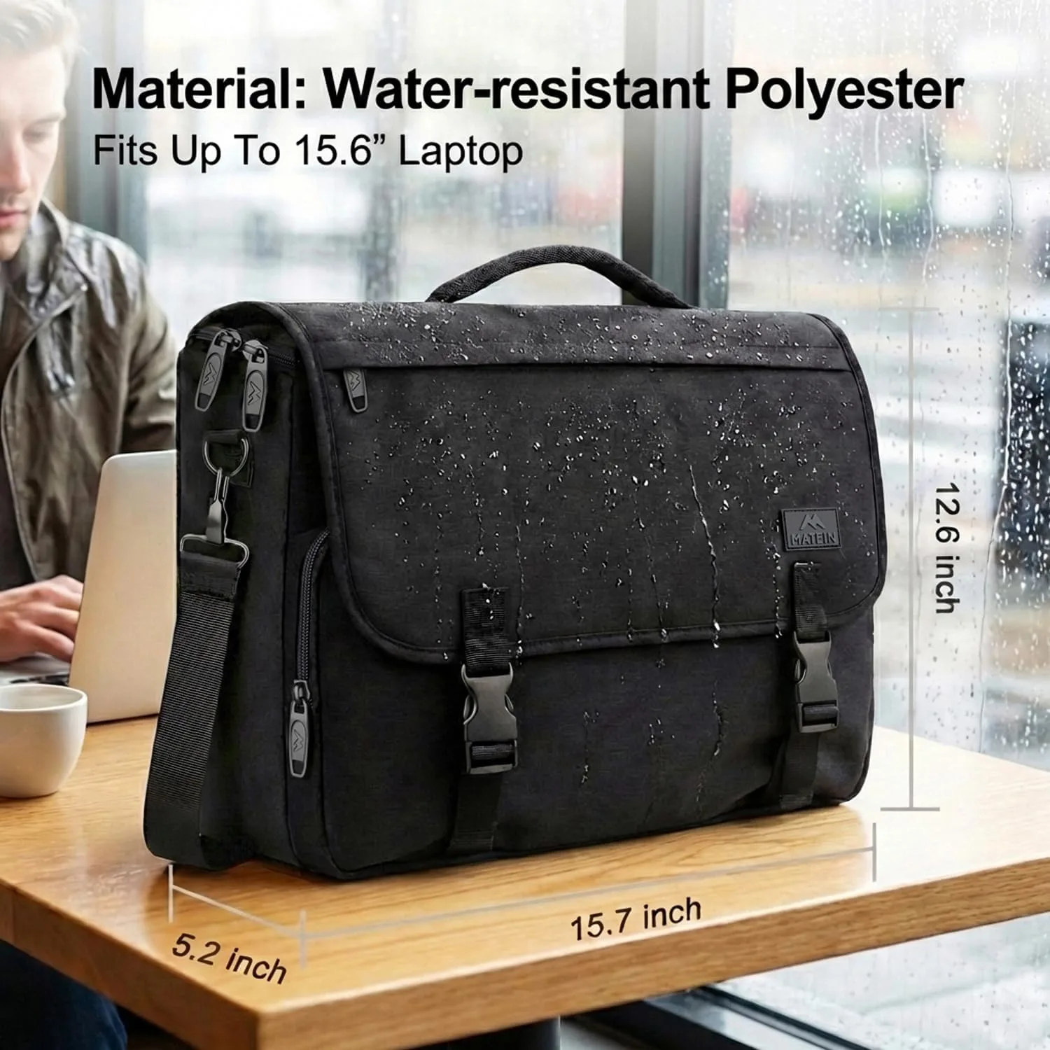 MATEIN Lightweight Laptop Messenger Bag