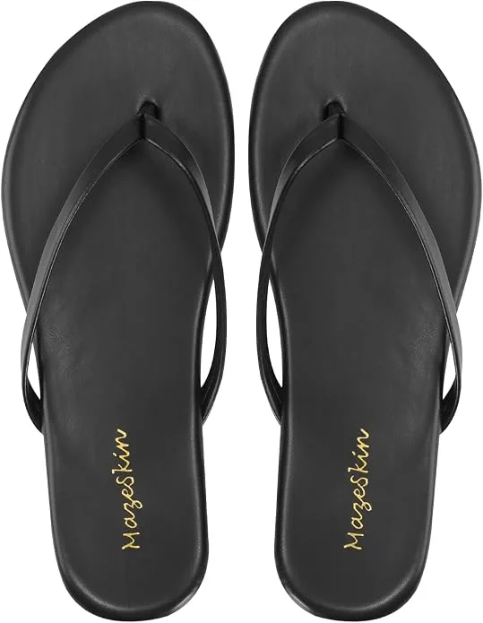 mazeskin Womens Memory Foam Flip Flops