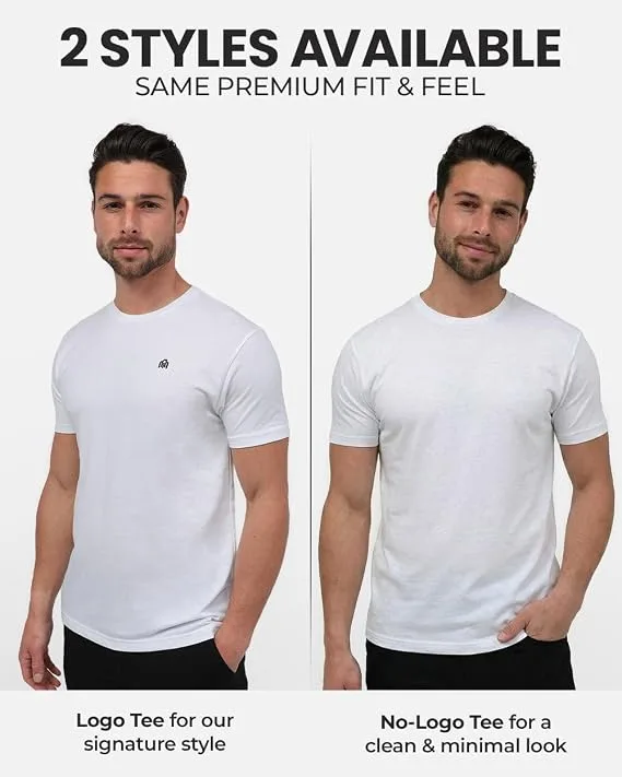 INTO THE AM Mens T Shirts Soft Cotton Crew Neck Athletic Fit