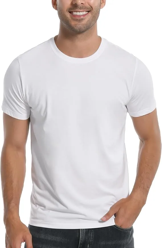 Pioneer Camp Men's Bamboo Viscose Shirts Crew Neck