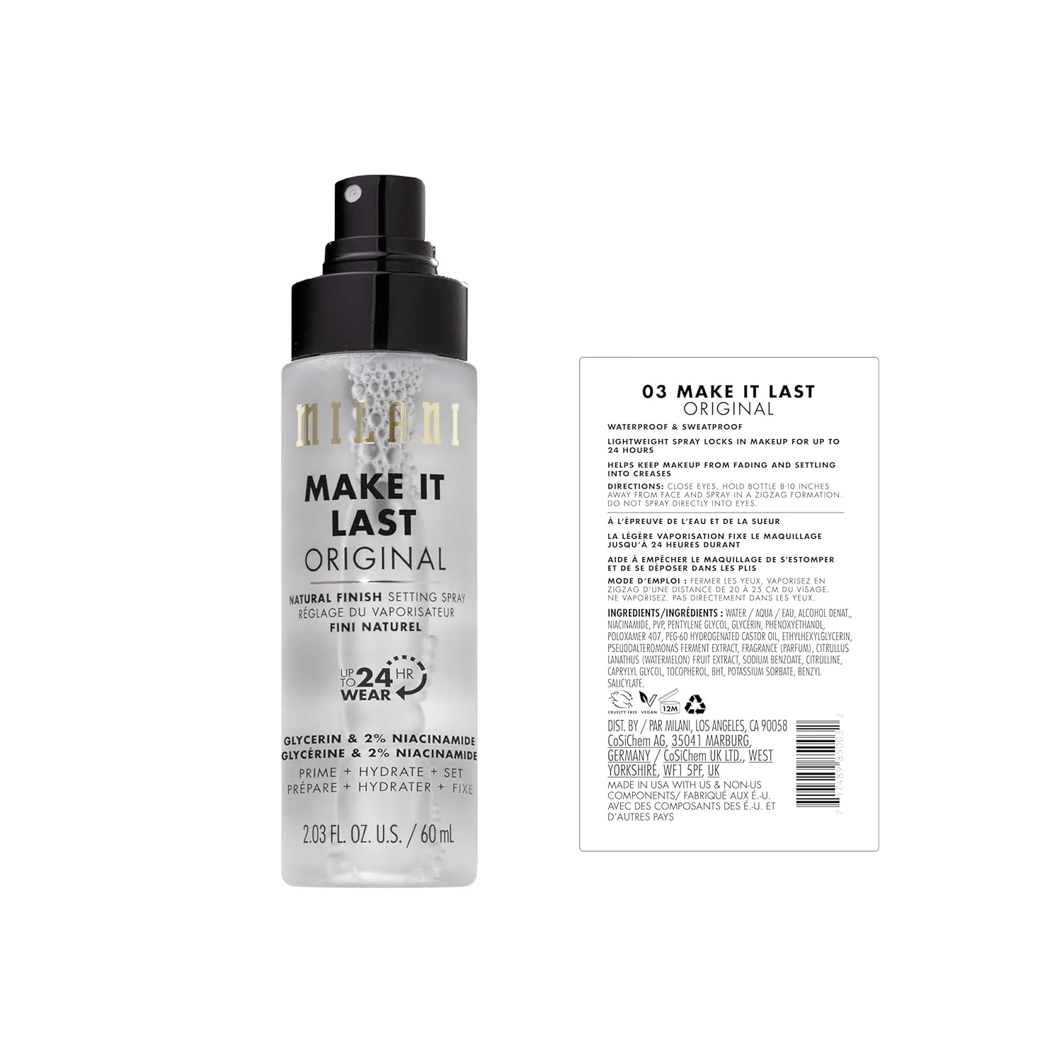 Milani Make It Last Original Setting Spray + Primer