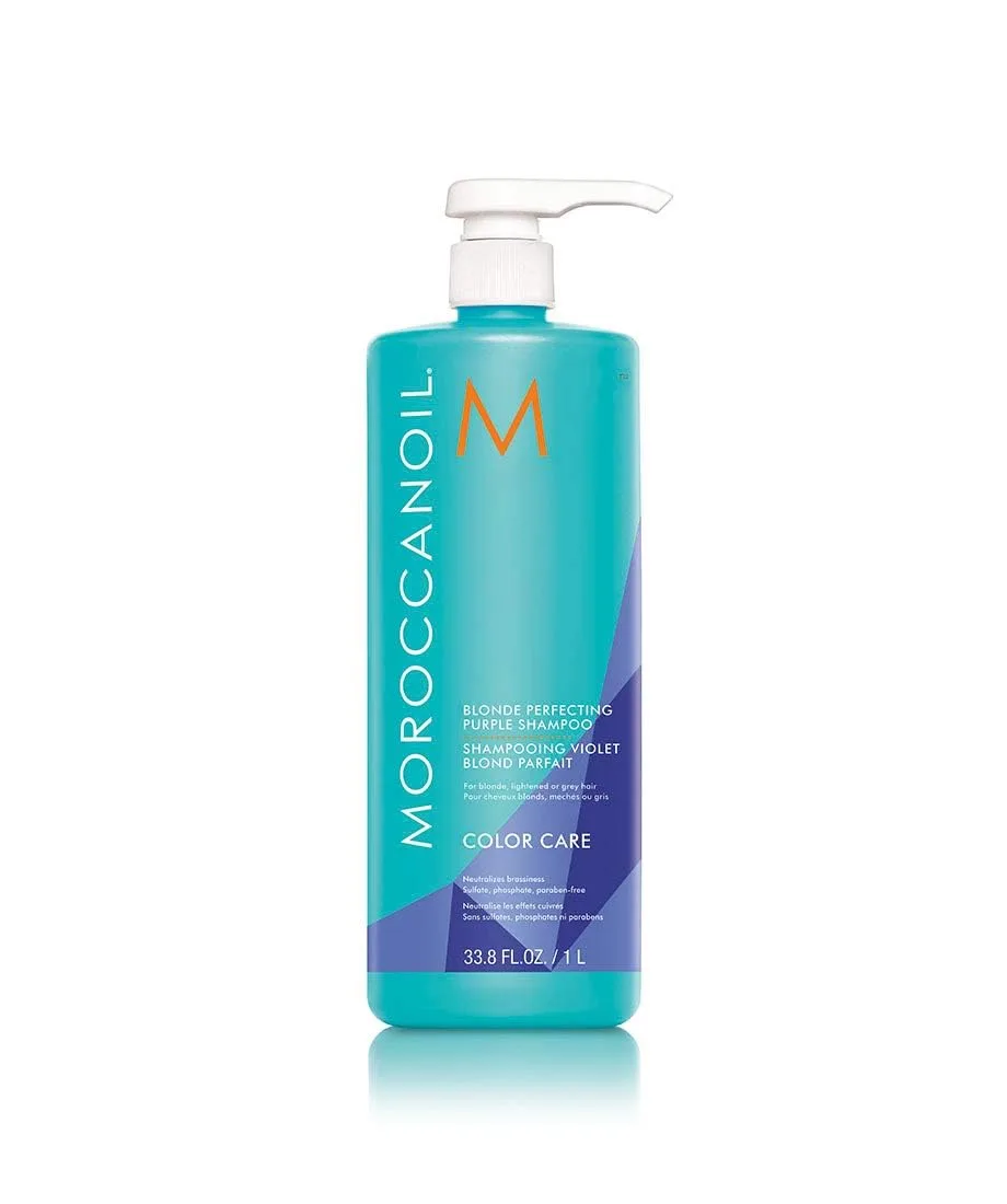 Moroccanoil Blonde Perfecting Purple Shampoo (33.8 oz)