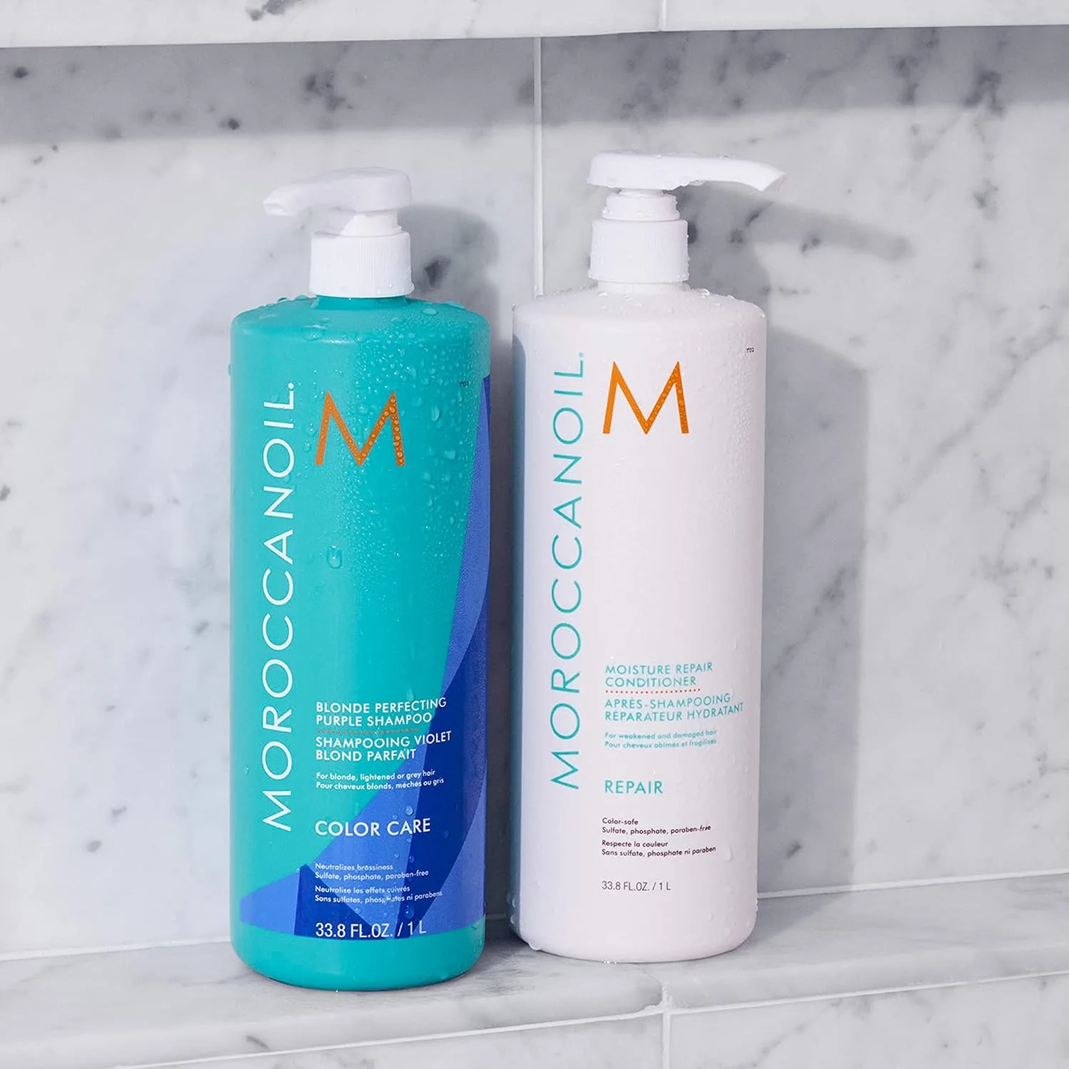 Moroccanoil Blonde Perfecting Purple Shampoo (33.8 oz)
