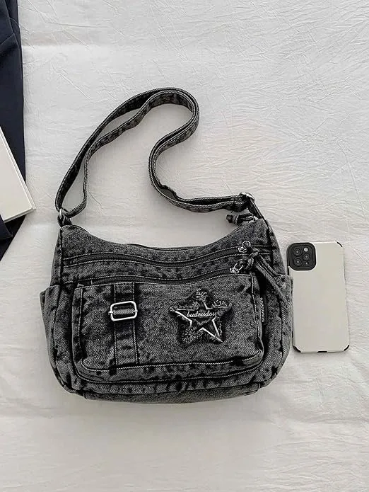 Denim Crossbody Bag FuwangCB