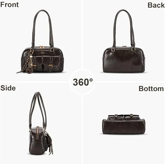 HICARRY Shoulder Bag Retro Top Handle Bag