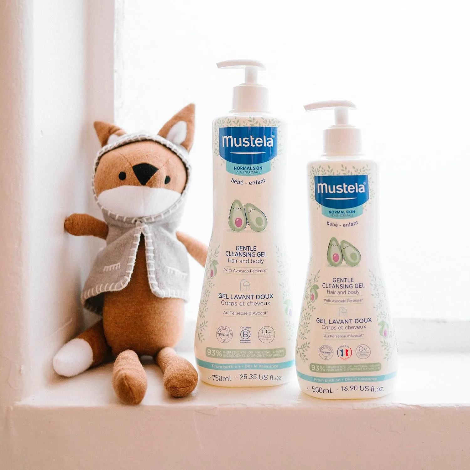 Mustela Gentle Cleansing Gel - Baby Wash for Delicate Skin and Hair