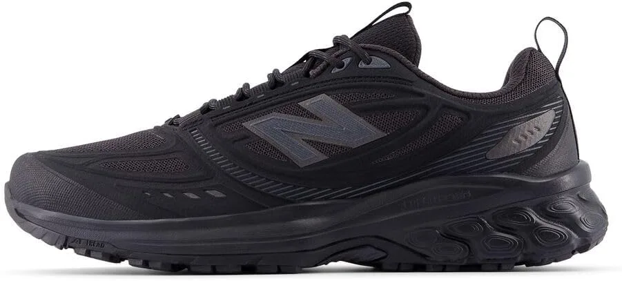 New Balance Fresh Foam 410 trail running shoe lateral side profile view with logo