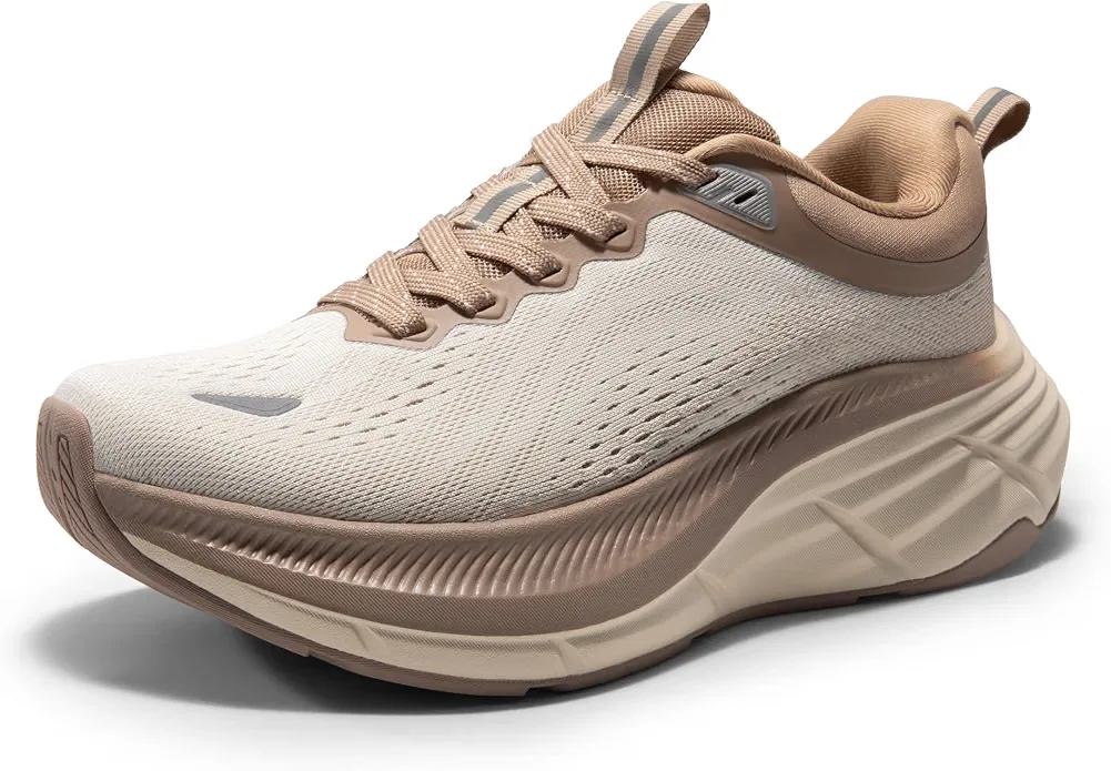 NORTIV 8 thick sole lightweight walking and running sneaker side profile view