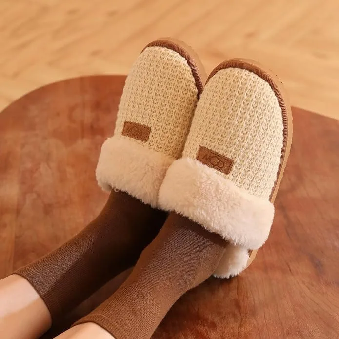 OOW Cozy House Slippers for Women with Memory Foam Fuzzy Shoes