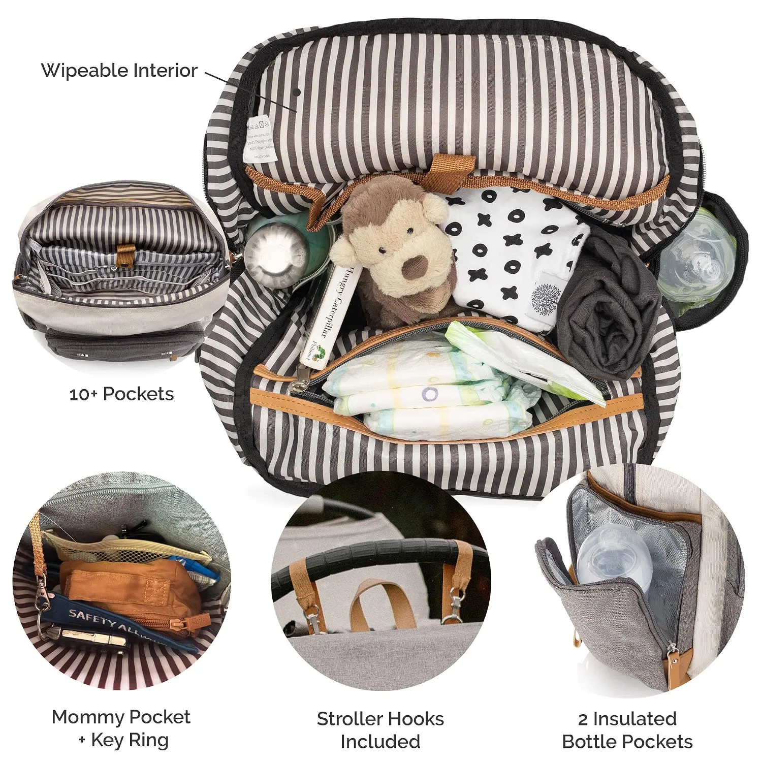 Parker Baby Co. Original Birch Diaper Backpack