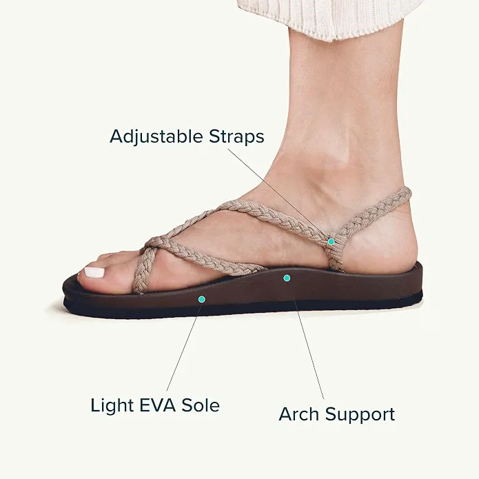 Plaka Lagoon Arch Support Rope Sandal