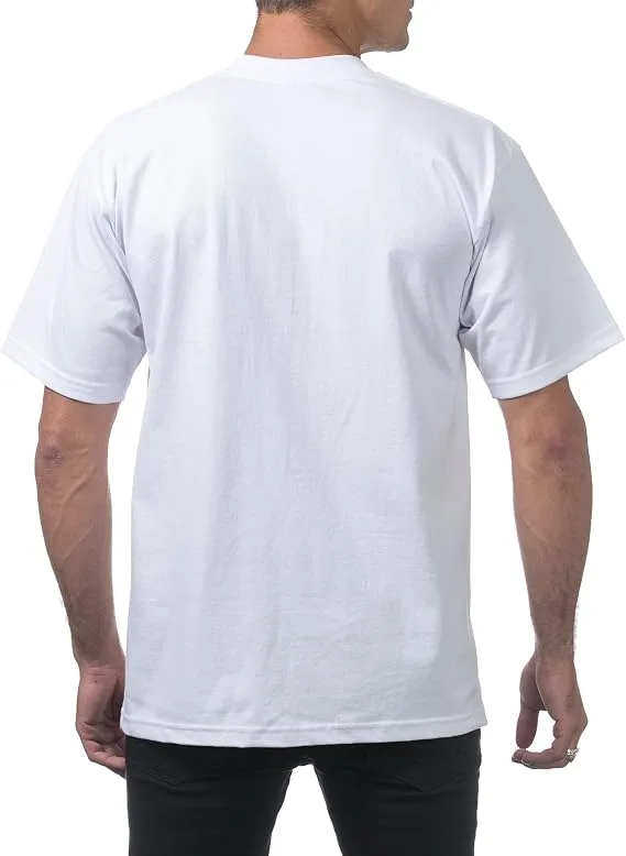 Pro Club Men's 3-Pack Heavyweight Cotton Short Sleeve Crew Neck T-Shirt