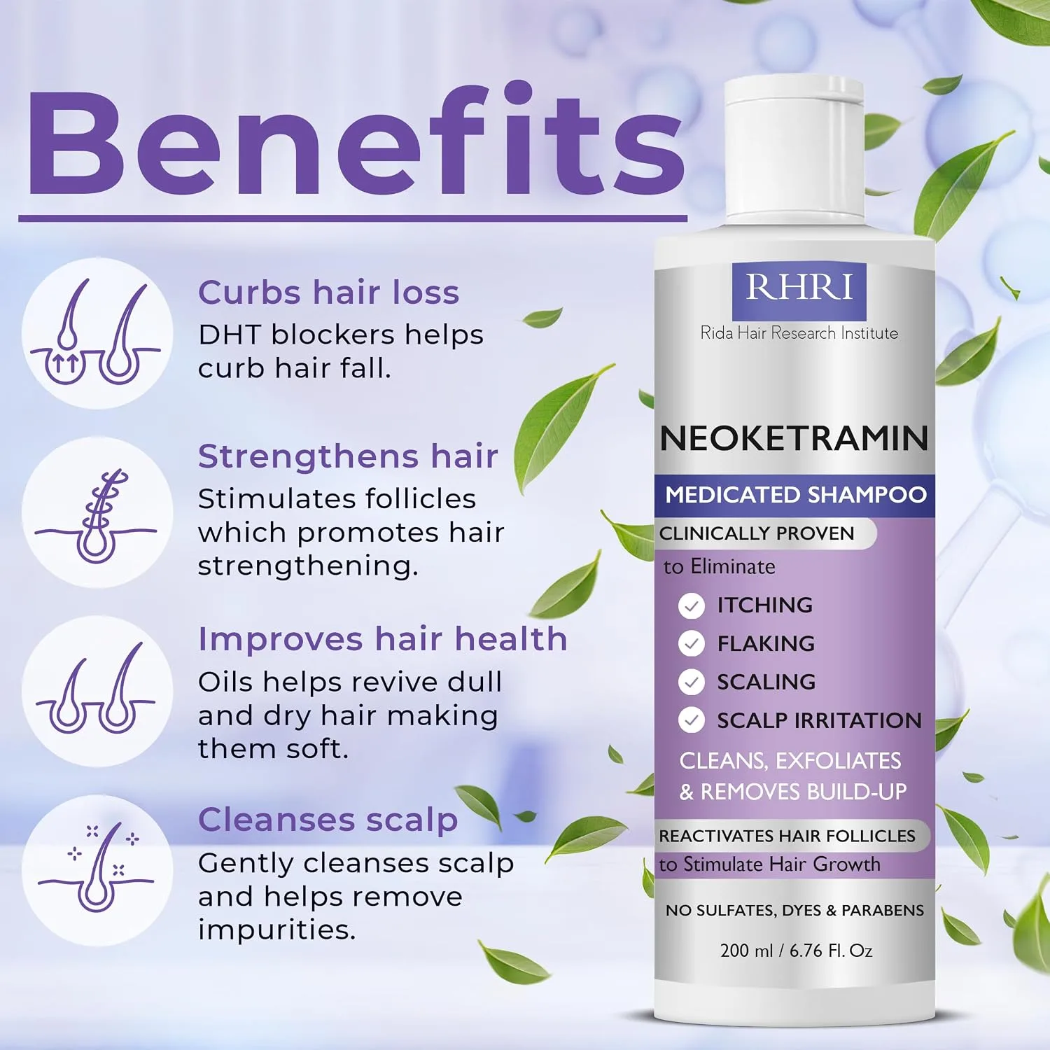 RHRI Neoketramin Medicated Anti-Fungal Anti-Dandruff Shampoo