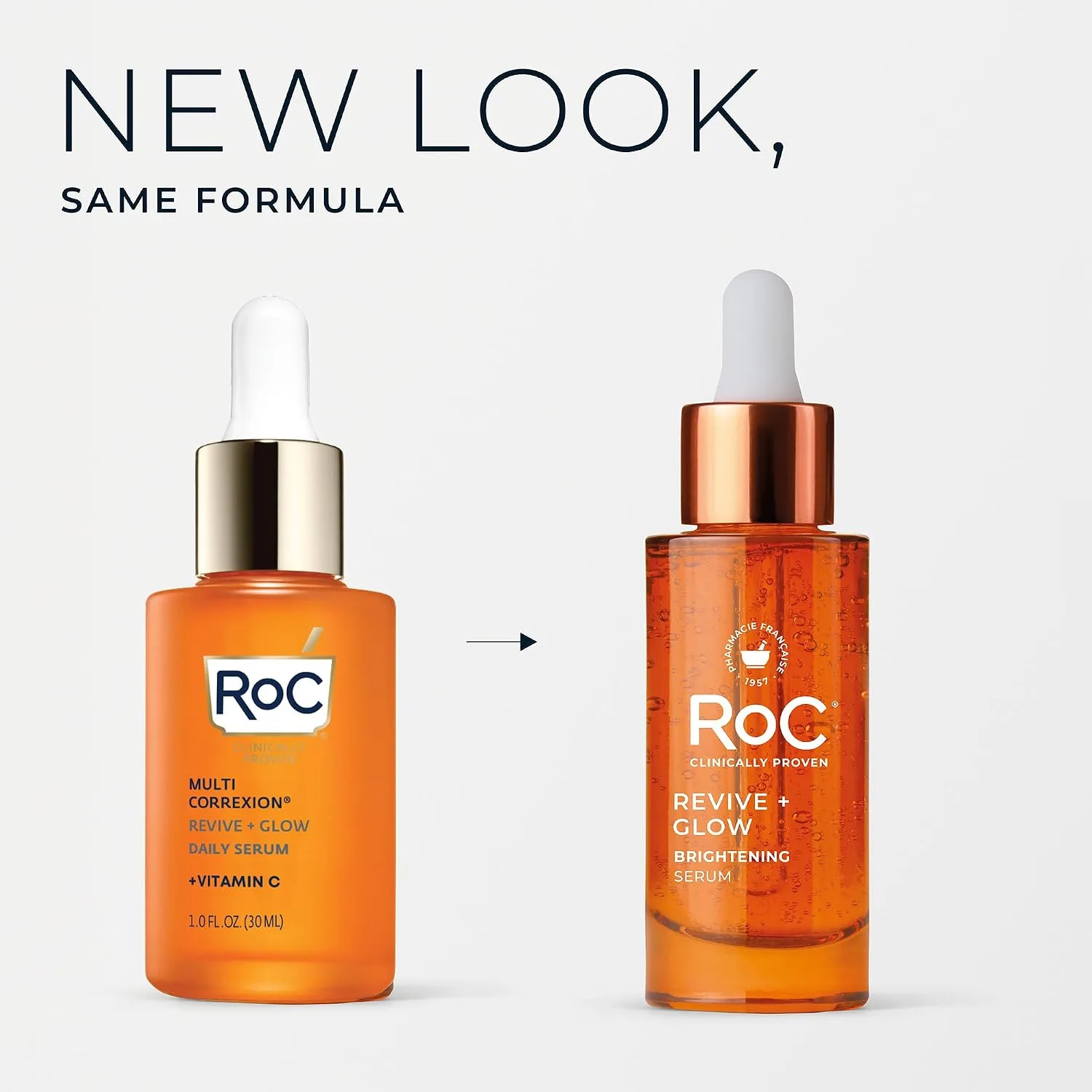 RoC Vitamin C Serum for Face Multi Correxion Revive + Glow, 10% Active, 1oz
