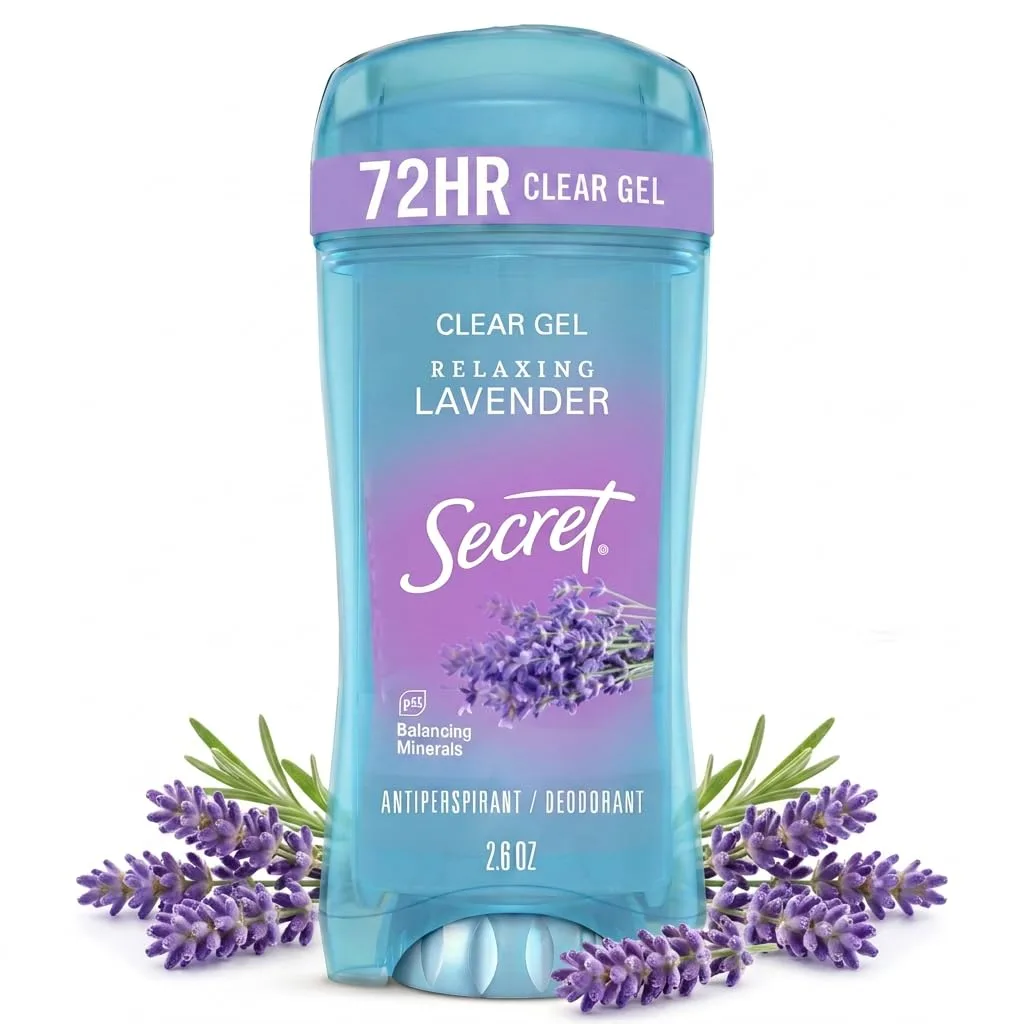 Secret Fresh clear gel antiperspirant deodorant relaxing lavender stick
