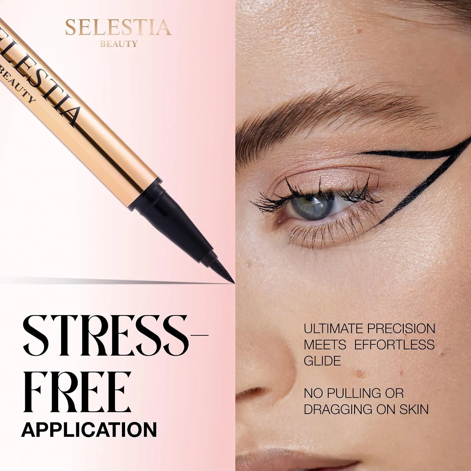 SELESTIA BEAUTY Black Liquid Eyeliner Pencil Queen Cobra