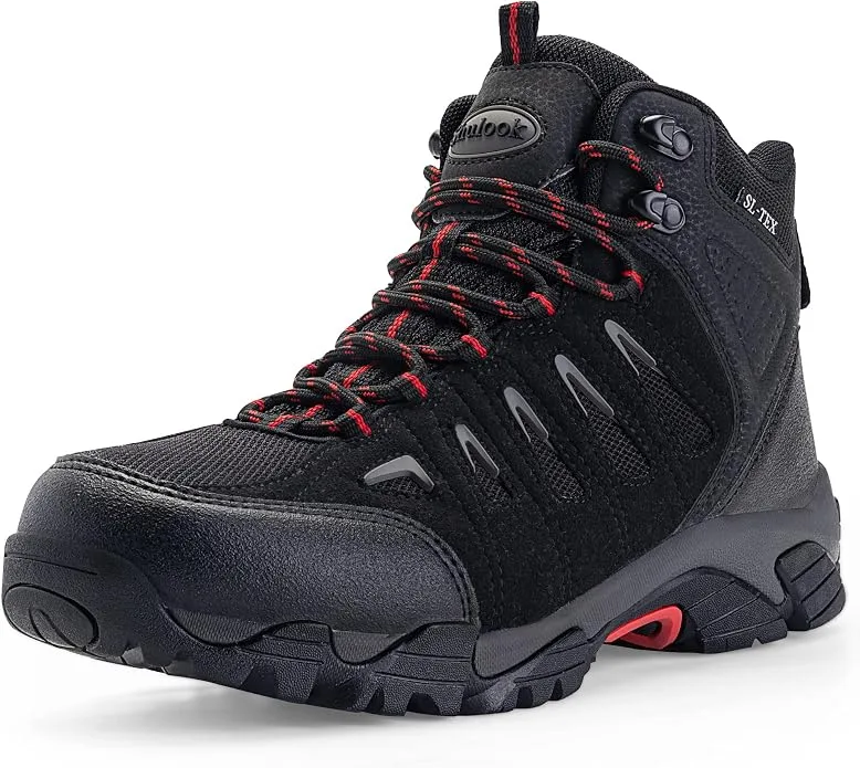 SHULOOK Men's Waterproof Hiking Boots