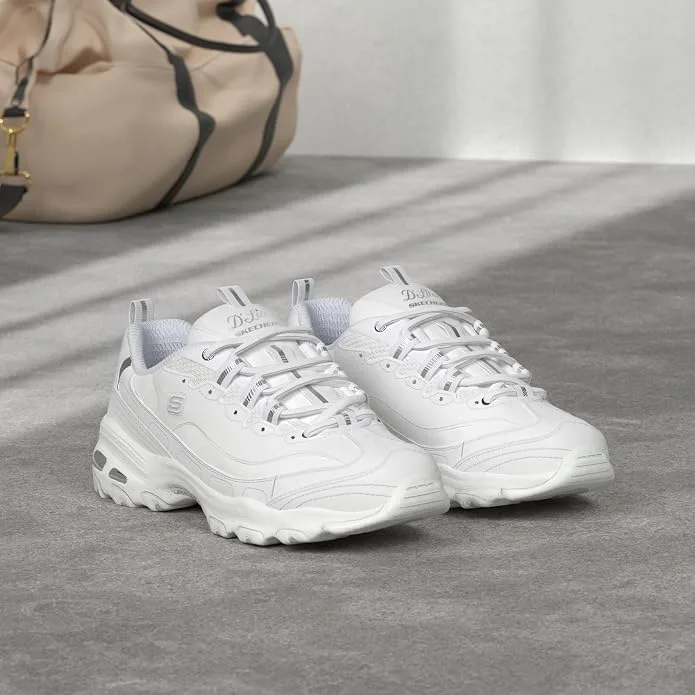 Skechers Sport Women's D'Lites Fresh Start Memory Foam Lace-up Sneaker