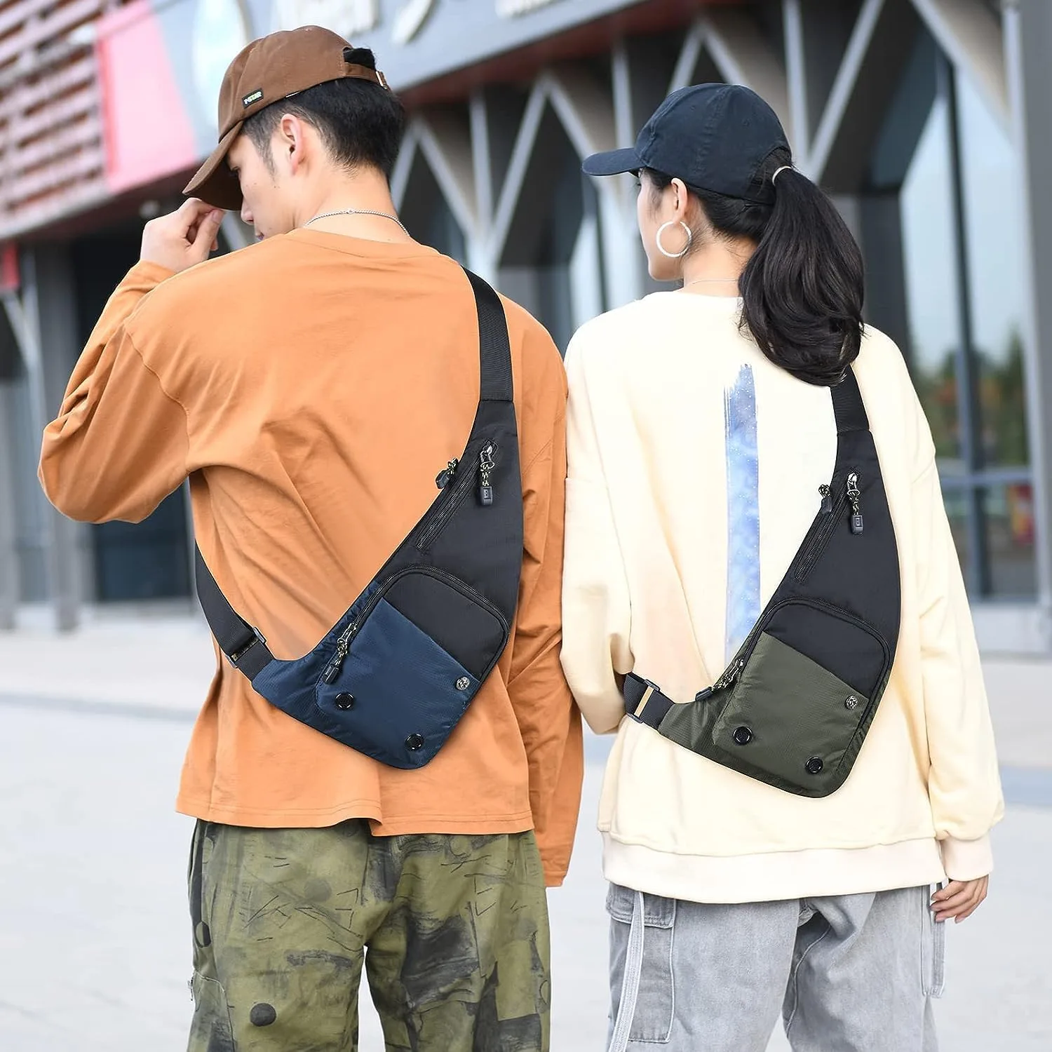 Peicees Water-resist Sling Bag