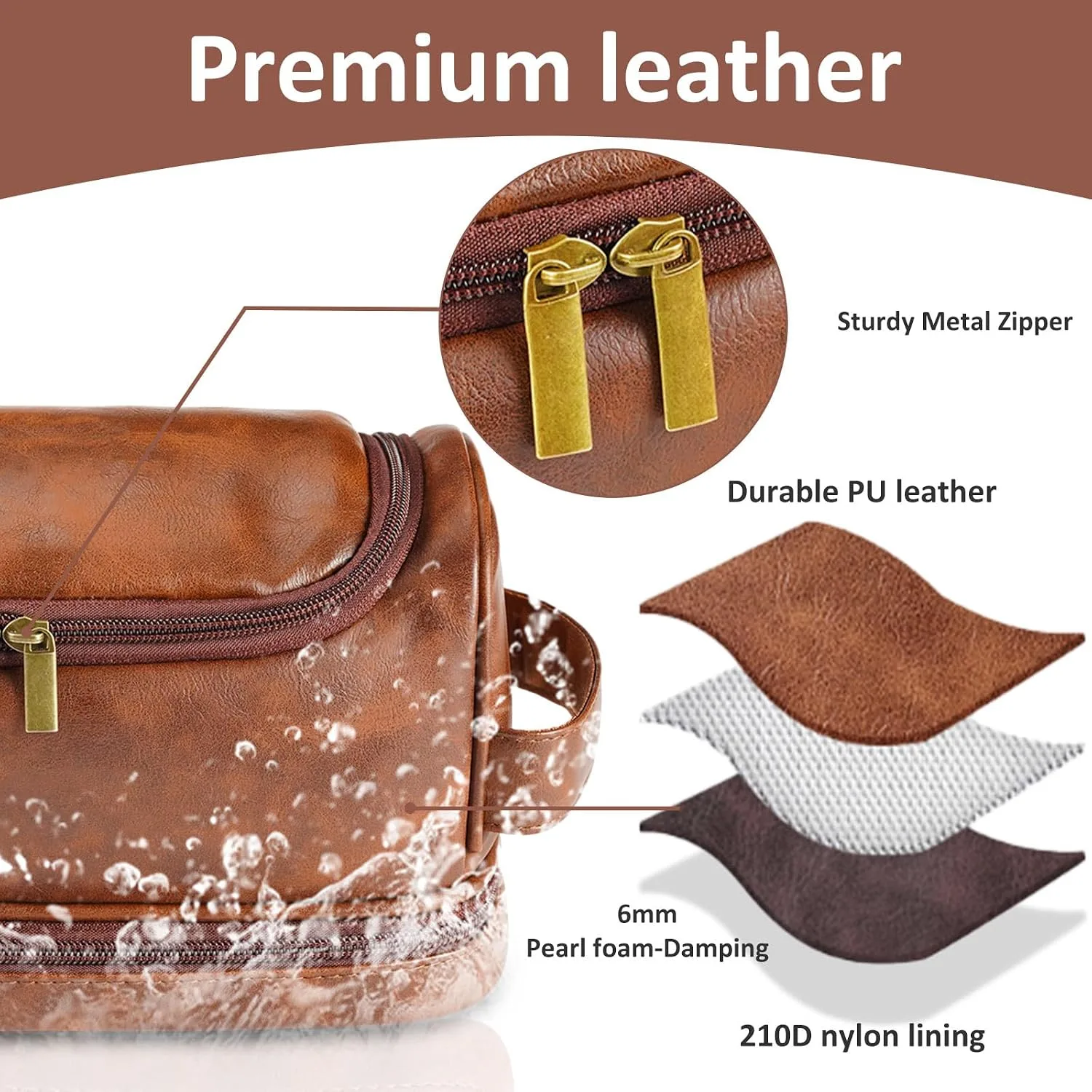 Sparklove Personalized Toiletry Bag for Men Gifts
