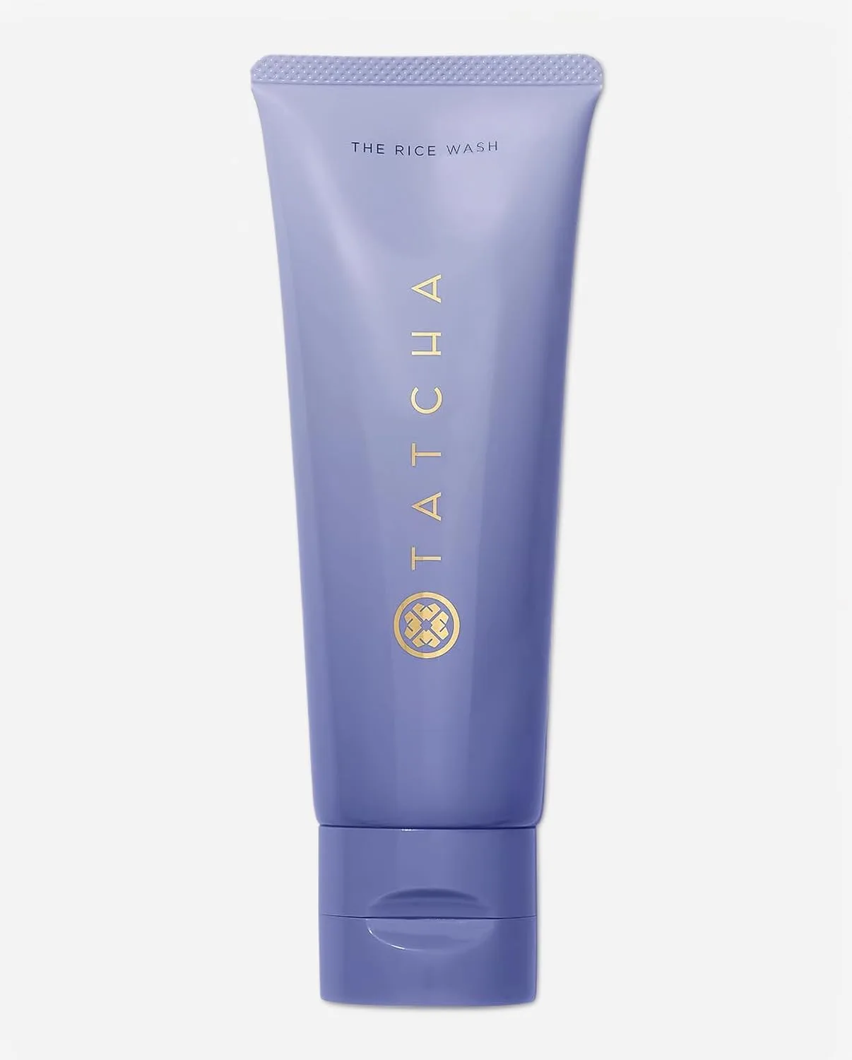 Tatcha The Rice Wash soft cream facial cleanser tube front view on white background
