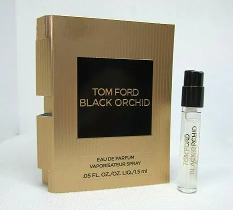 Tom Ford Black Orchid Eau de Parfum sample spray card and vial