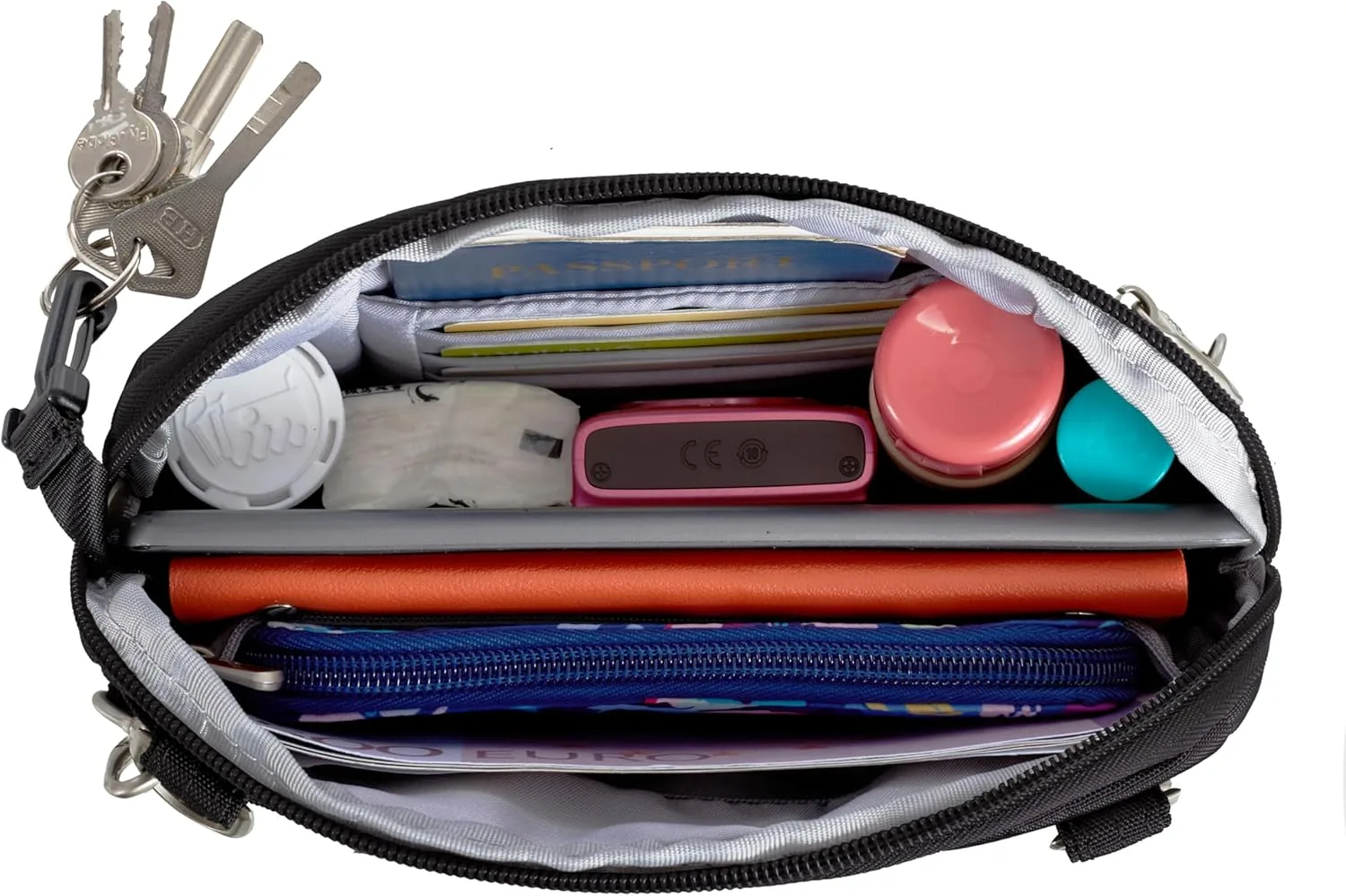 Travelon Anti-Theft Classic Convertible Crossbody & Waist Pack (Midnight)